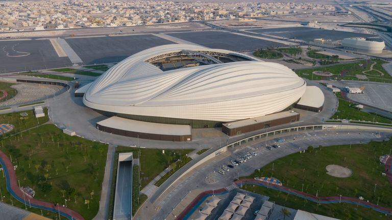 El estadio Al Janoub, uno de los estadios listos para la Copa del Mundo