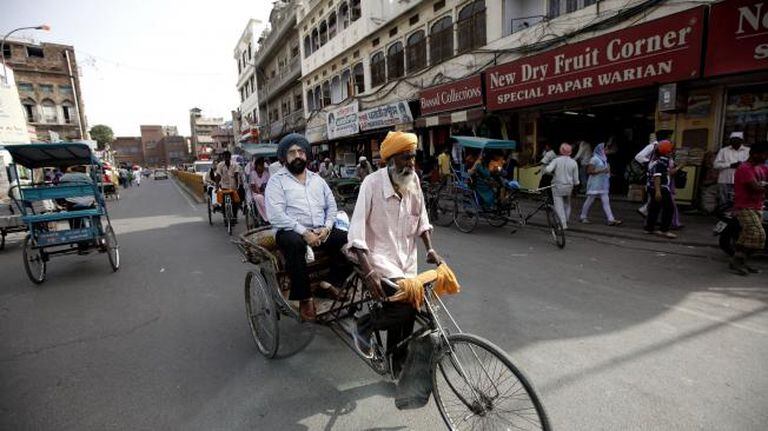 Calles de Amritsar, ciudad al norte de la India