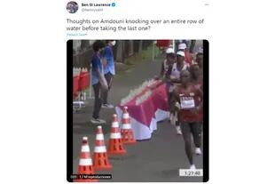 El corredor australiano Ben St Lawrence compartió el video en su cuenta de Twitter e hizo una pregunta a sus seguidores