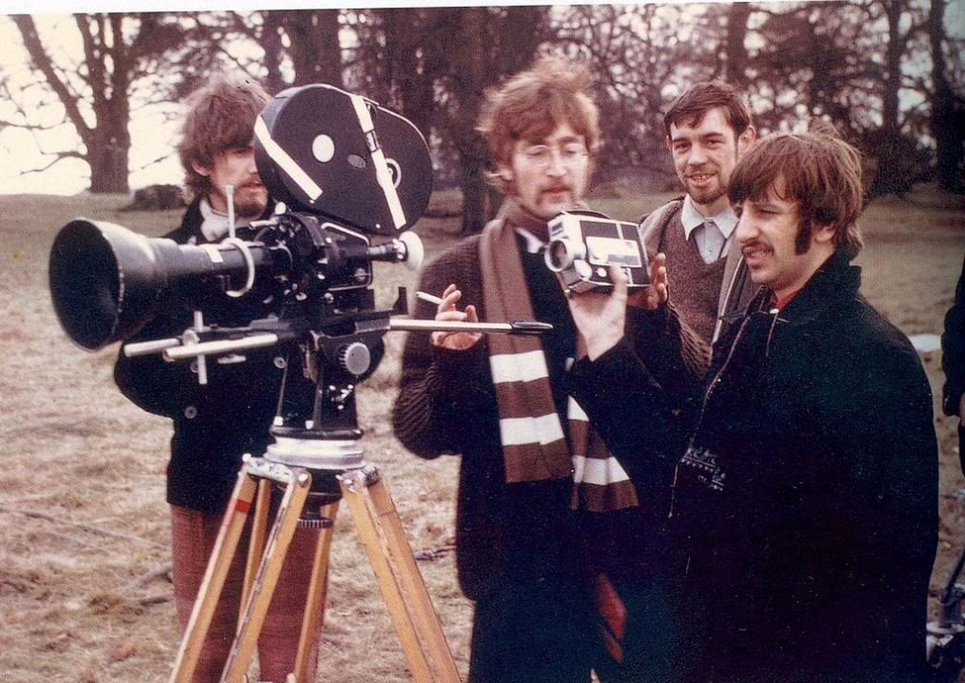 Imágenes de la filmación de "Strawberry Fields Forever", de The Beatles