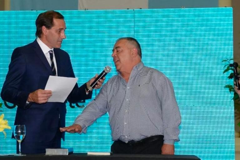Julio Garro y Miguel Ángel Forte, el dirigente gremial de Camioneros que renunció al gabinete platense
