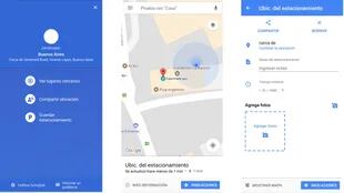 Cómo marcar el estacionamiento en Google Maps