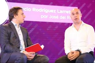 Rodríguez Larreta abrió el evento con un mano a mano con José Del Rio