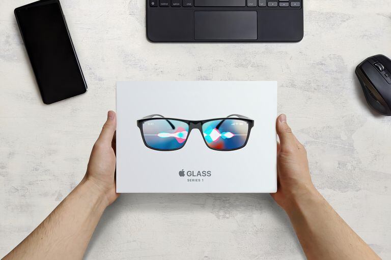 Una representación artística de unos anteojos de realidad aumentada de Apple, una tecnología que podría reemplazar de forma completa al dominio actual del iPhone, según el analista especializado Ming-Chi Kuo