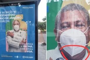 Coronavirus en Brasil: el grosero error que apareció en un afiche de vacunación contra el covid 