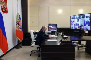 Putin leitete am Freitag seine Sicherheitsratssitzung
