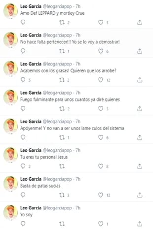 Los curiosos tuits de Leo García