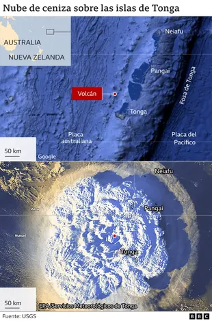 EPA/ Servicios Meteorológicos de Tonga