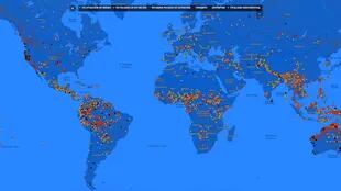 El mapa muestra todas las lenguas en peligro de extinción