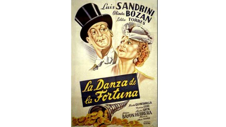 Afiche del film La Danza de la fortuna, de 1944