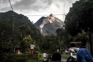  Volcán Merapi. Las autoridades han mantenido la alerta un nivel por debajo de la máxima.