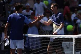 Andy Murray venció a Francisco Cerúndolo en la primera ronda del US Open y lo felicitó por su año y por un gesto de deportividad 