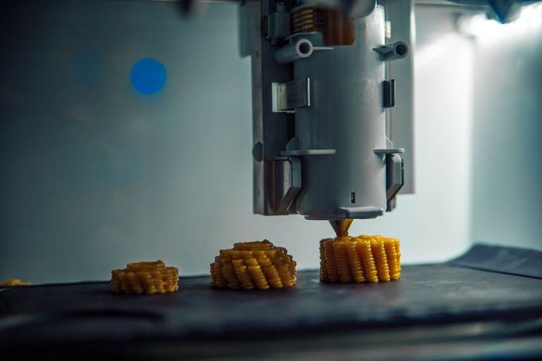 Se espera que en el futuro las impresoras 3D produzcan alimentos a gran escala