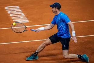 Andy Murray durante su triunfo ante  Denis Shapovalov en el Mutua Madrid Open.