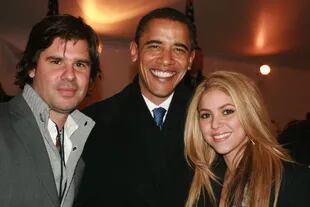 Shakira y Antonito, junto al presidente estadounidense, Barack Obama