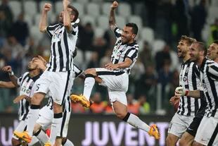 Juventus festejó su cuarto scudetto seguido