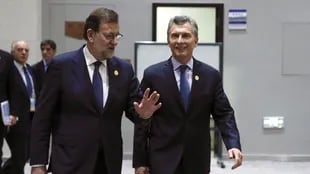 Rajoy y Macri, durante su encuentro en China
