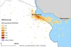 Contaminación: un satélite muestra cómo bajó en Buenos Aires por la cuarentena