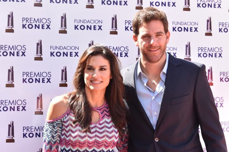 Gabriela Sabatini y Juan Martín Del Potro, en la entrega de los Premios Konex