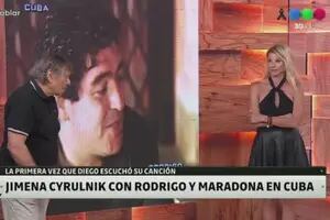La anécdota menos pensada de Jimena Cyrulnik con Rodrigo y Maradona en Cuba