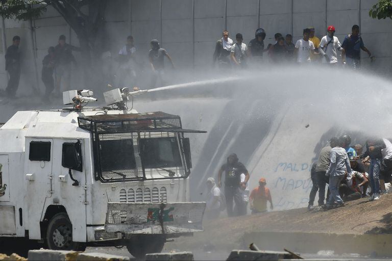 La represión en Caracas