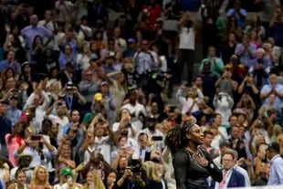 Serena Williams' thanks to the public at the Arthur Ashe