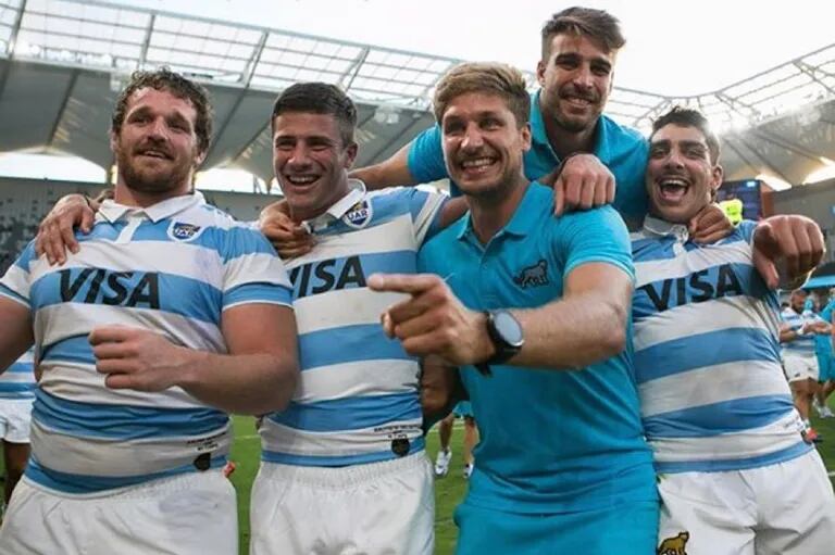 La celebración de los Pumas, el día que derrotaron a los All Blacks