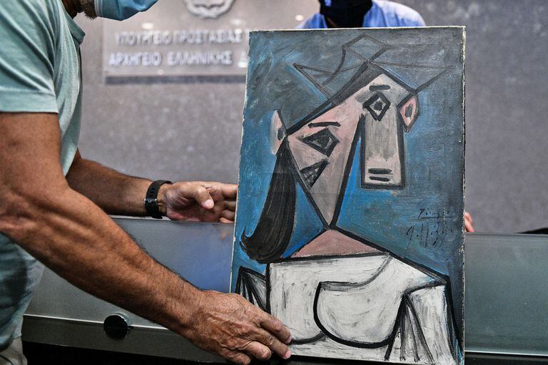 Encontraron en 2020 en Grecia el cuadro de Picasso, "Cabeza de mujer", que había sido robado una década antes