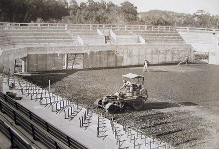 1926: así se construía el estadio del Buenos Aires Lawn Tennis Club