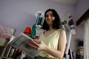 Sofía Lima, de 22 años, vive en Vicente López y este año terminará el sexto nivel de idioma coreano