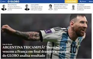 As titul O Globo el triunfo argentino