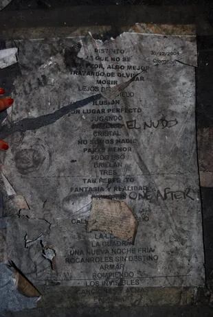 Una imagen inédita de la tragedia en Cromañón: la lista de temas preparados para ese 30 de diciembre de 2004