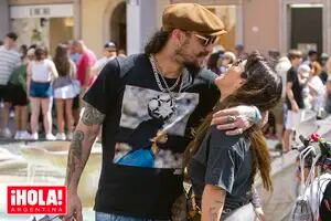 Gianinna Maradona se mostró muy enamorada de Daniel Osvaldo, en compañía de su mamá Claudia
