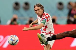 Luka Modric, durante el partido ante Canadá en el Grupo F