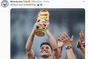 Las redes del Manchester City se rindieron ante Julián Álvarez: “Orgullo”