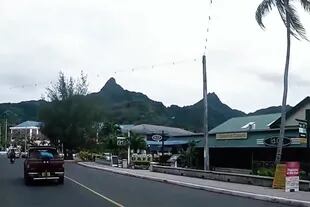 Las calles de Avarua, la capital de las islas