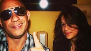 Michelle Rodriguez junto a Vin Diesel