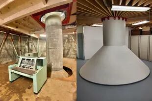 Un antes y un después del interior del bunker