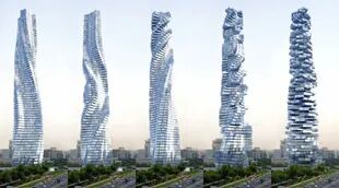 La "Torre Dinámica" de Dubai tendrá 420 metros de altura y lujosos departamentos de 124 a 1200 metros cuadrados