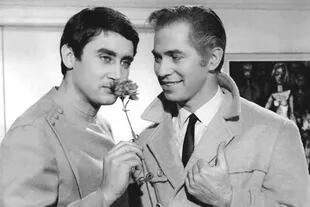 Con Jorge Barreiro en la película Matrimonio a la Argentina, de Enrique Carreras (1968)