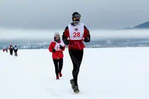 Maratón Baikal. El argentino que corrió 42 km sobre hielo volvería a hacerlo