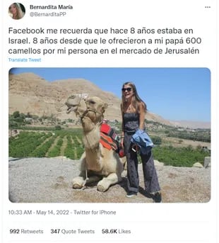 Bernardita compartió en Twitter un recuerdo de Facebook donde relató lo que vivió hace 8 años
