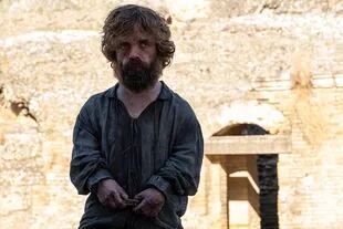 Peter Dinklage como Tyrion Lannister en el último episodio de Game of Thrones