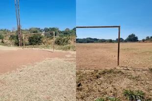 El argentino impulsó una colecta para mejorar el estado del campo de juego de su club en Zambia