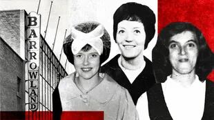 De izquierda a derecha, Patricia Docker, Helen Puttock y Jemima MacDonald, las tres víctimas (que se conozcan) de John Biblia