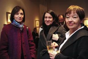 Las curadoras Diana Wechsler (Untref), Maraian Marchesi (MNBA) y María José Herrera 