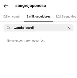 Wanda Nara dejó de seguir a la China Suárez en Instagram