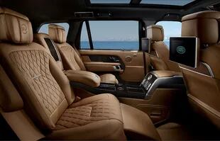 El interior de la Range Rover.