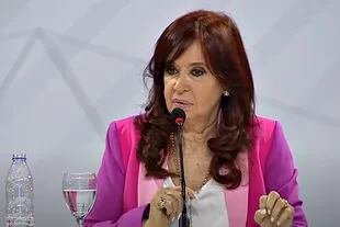 Cristina Kirchner durante el acto en Chaco