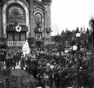 Recepción del ministro chileno Carlos Concha Subercaseaux, acompañado del Presidente Julio A. Roca. Mayo de 1903.